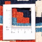 Dywan Kelim - Orientalny kwadratowy  - 104 x 100 cm - ciemnoniebieski