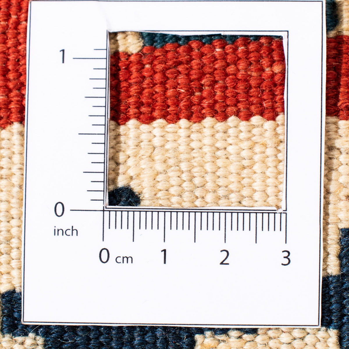 Dywan Kelim - Orientalny kwadratowy  - 105 x 103 cm - ciemna czerwień