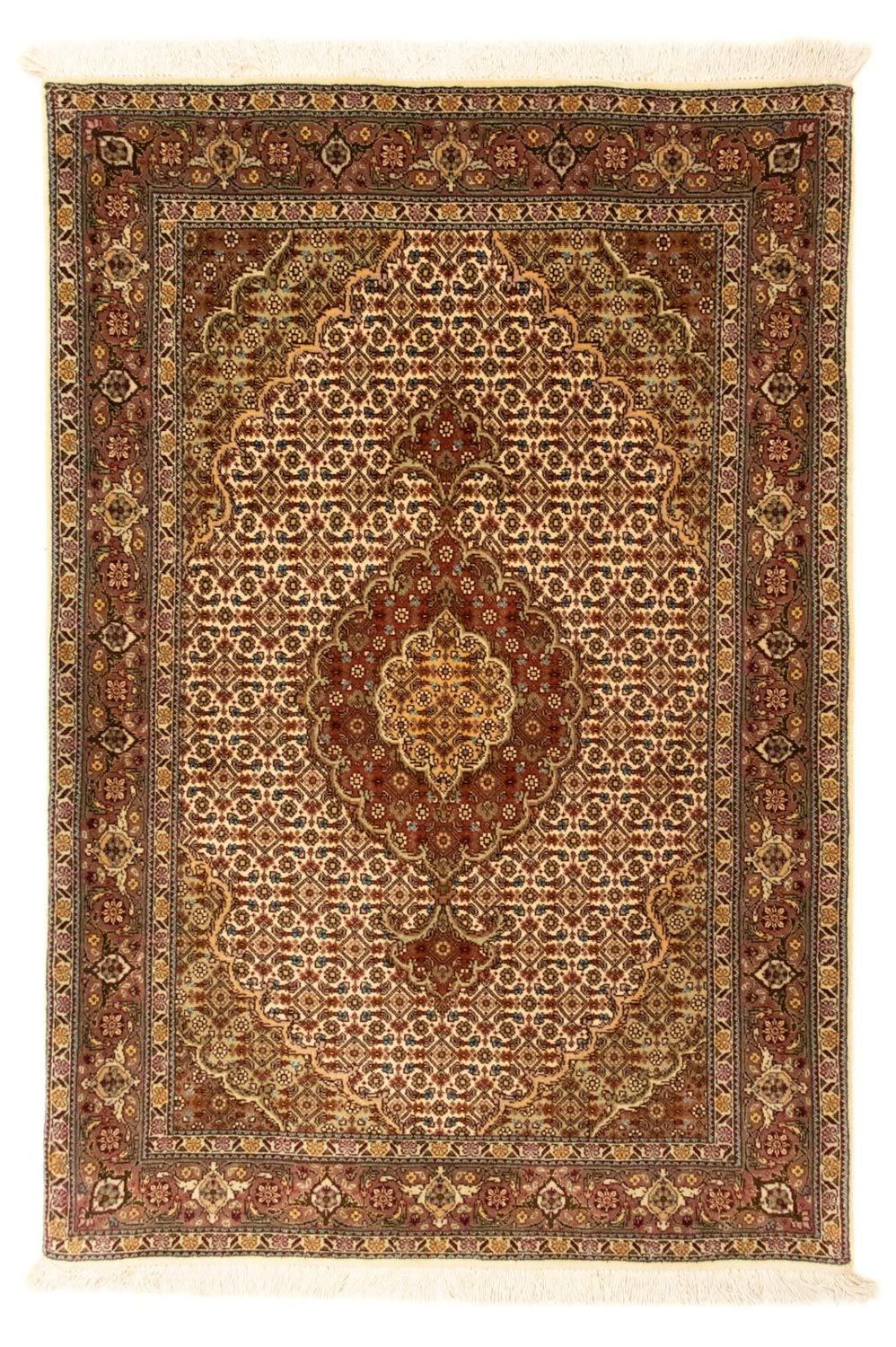 Dywan perski - Tabriz - Królewski - 126 x 83 cm - beżowy
