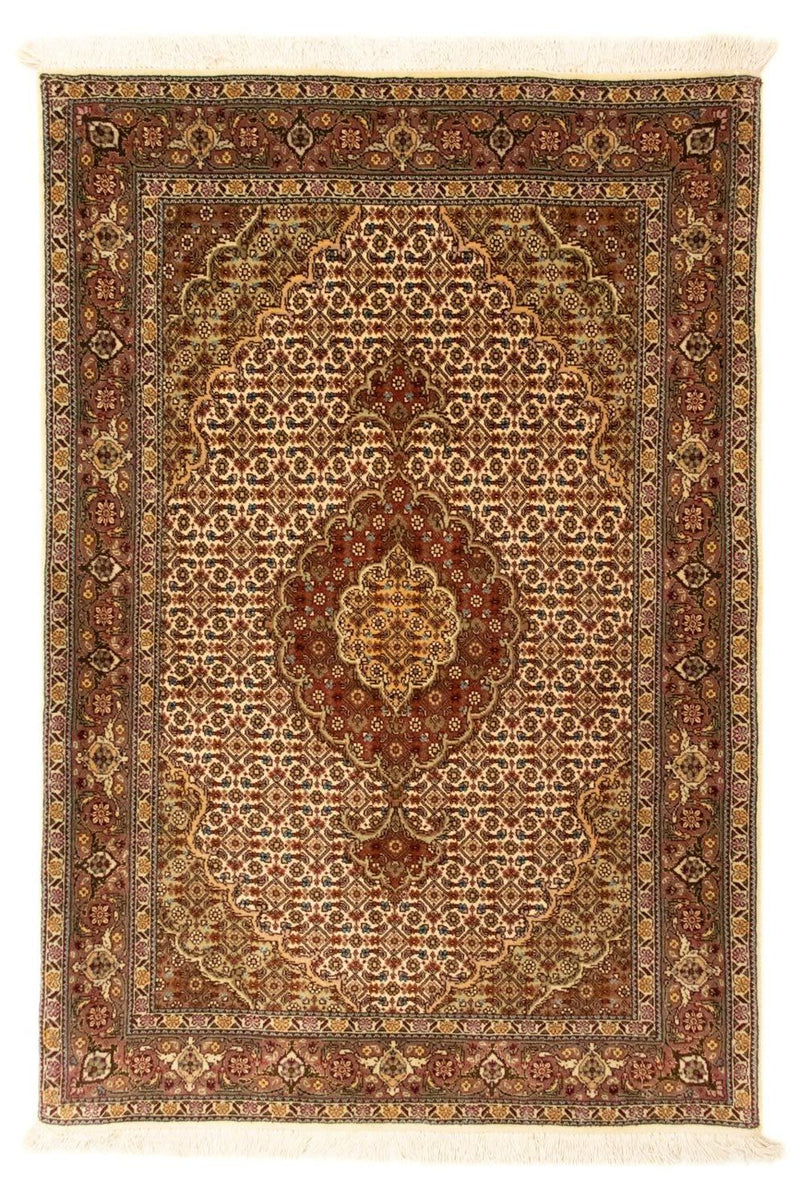 Dywan perski - Tabriz - Królewski - 126 x 83 cm - beżowy