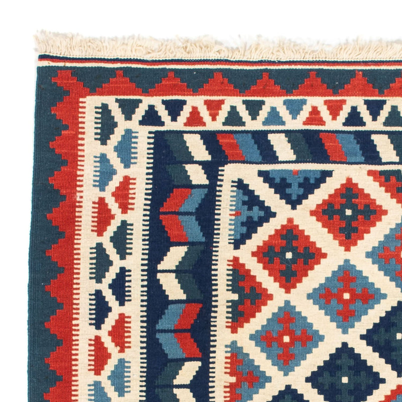 Dywan Kelim - Orientalny kwadratowy  - 100 x 100 cm - beżowy