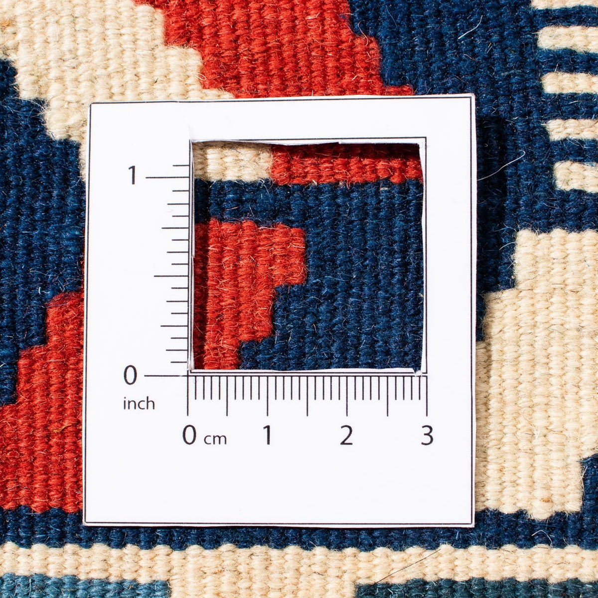 Dywan Kelim - Orientalny kwadratowy  - 100 x 100 cm - beżowy