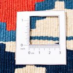 Dywan Kelim - Orientalny kwadratowy  - 103 x 100 cm - ciemnoniebieski