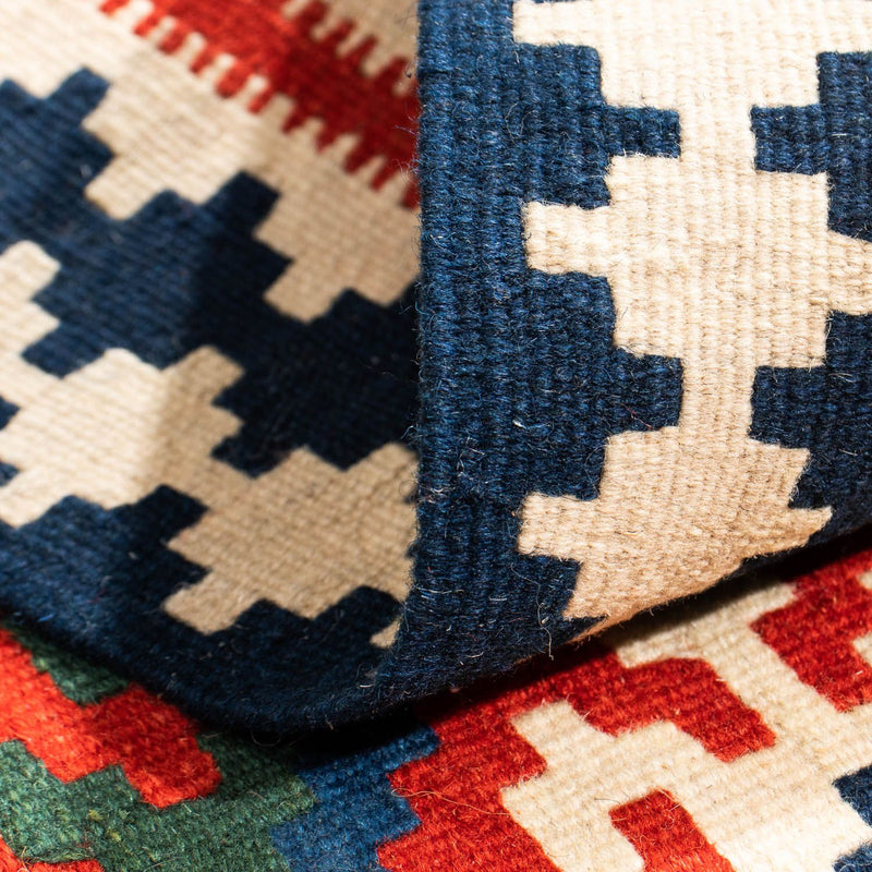 Dywan Kelim - Orientalny kwadratowy  - 102 x 96 cm - wielokolorowy