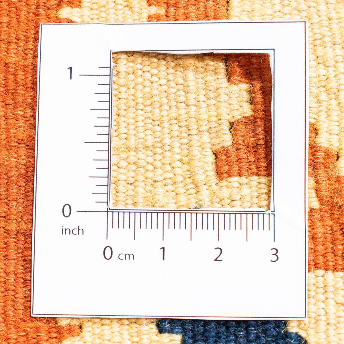 Dywan Kelim - Orientalny kwadratowy  - 103 x 100 cm - beżowy