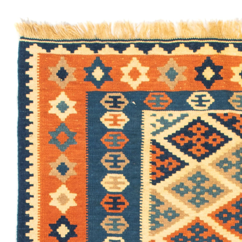 Dywan Kelim - Orientalny kwadratowy  - 100 x 98 cm - wielokolorowy