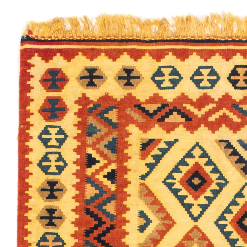 Dywan Kelim - Orientalny kwadratowy  - 103 x 100 cm - beżowy