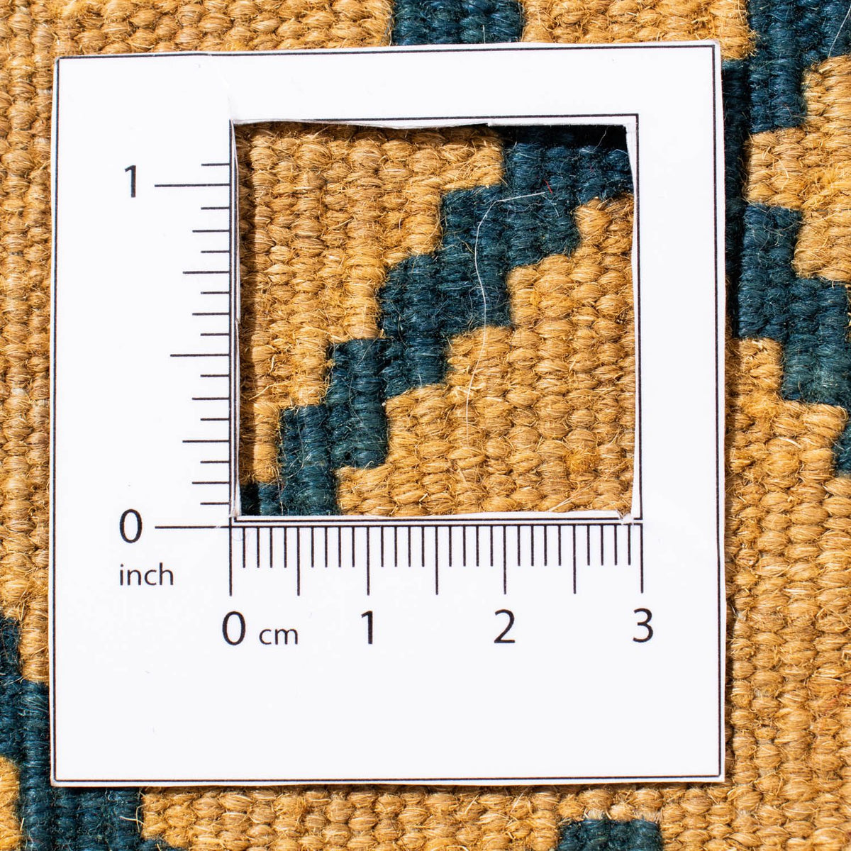 Dywan Kelim - Orientalny kwadratowy  - 100 x 98 cm - ciemnoniebieski