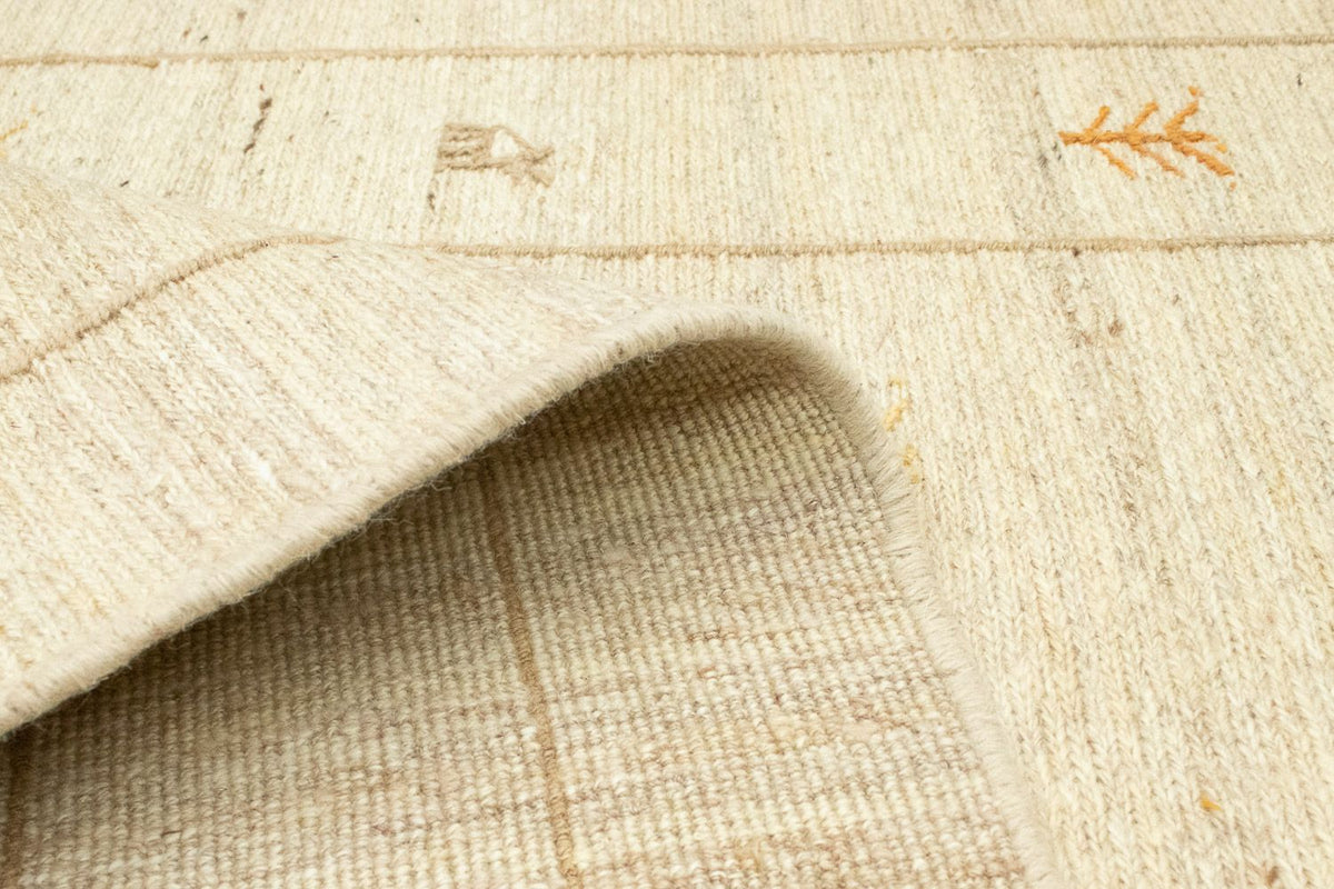 Dywan Gabbeh - perski - 179 x 108 cm - beżowy