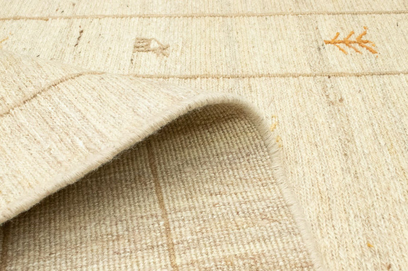 Dywan Gabbeh - perski - 179 x 108 cm - beżowy