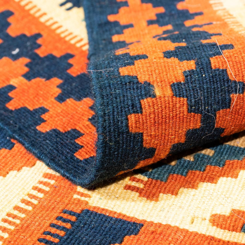 Dywan Kelim - Orientalny kwadratowy  - 103 x 100 cm - beżowy