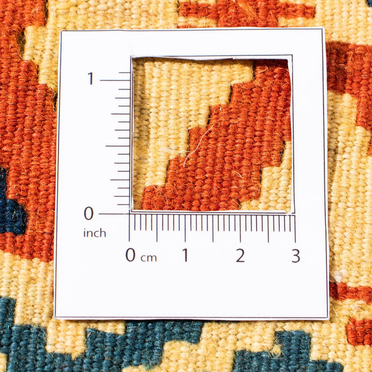 Dywan Kelim - Orientalny kwadratowy  - 103 x 100 cm - beżowy