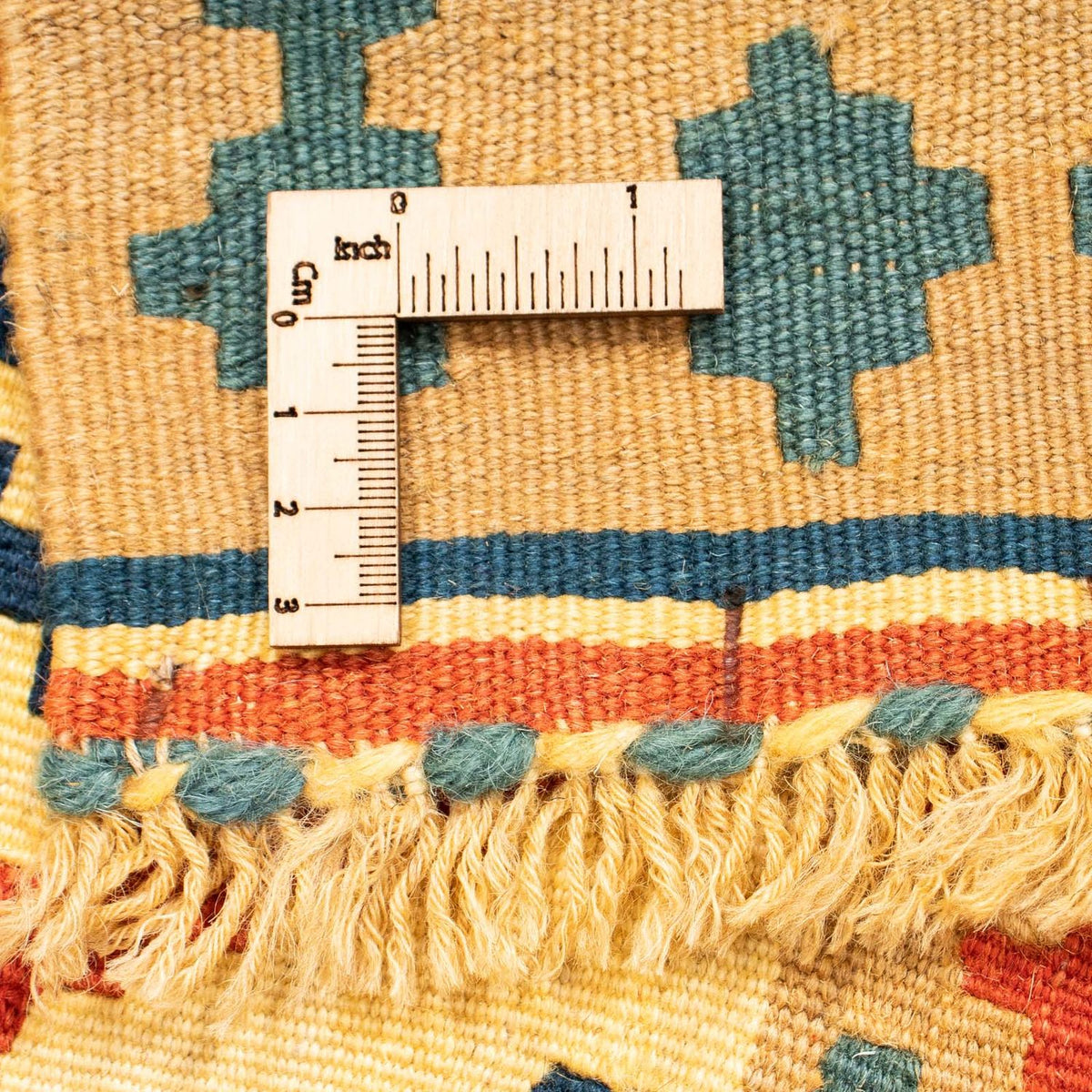 Dywan Kelim - Orientalny kwadratowy  - 105 x 103 cm - wielokolorowy