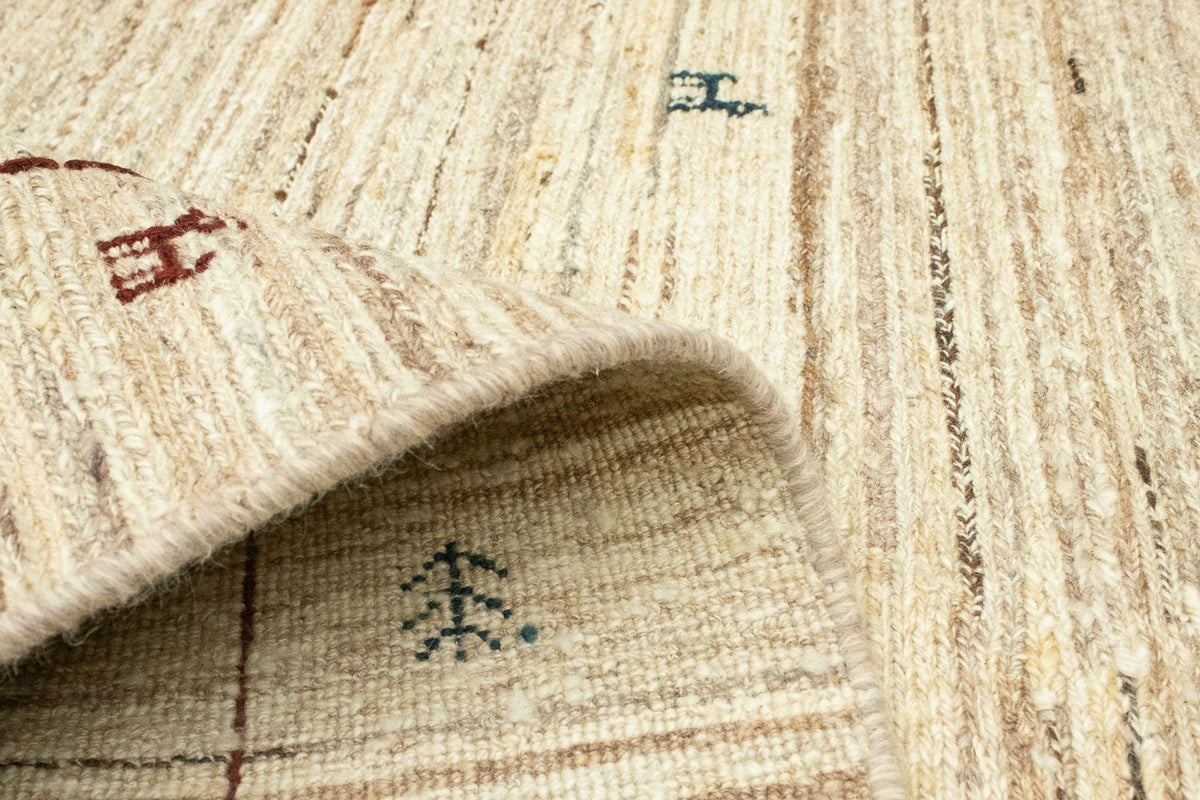 Dywan Gabbeh - perski - 174 x 121 cm - beżowy