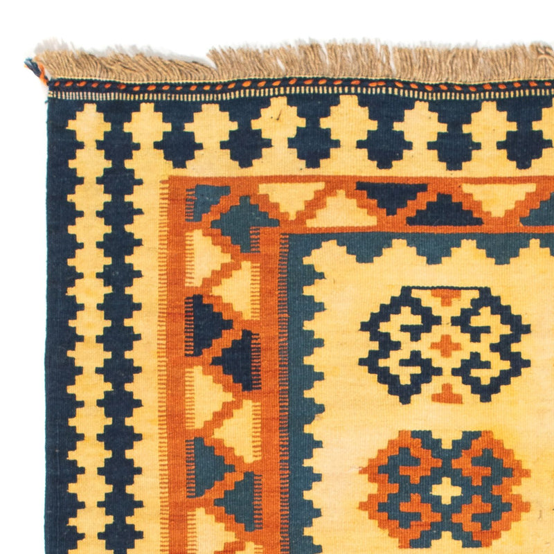 Dywan Kelim - Orientalny kwadratowy  - 107 x 100 cm - jasny beż