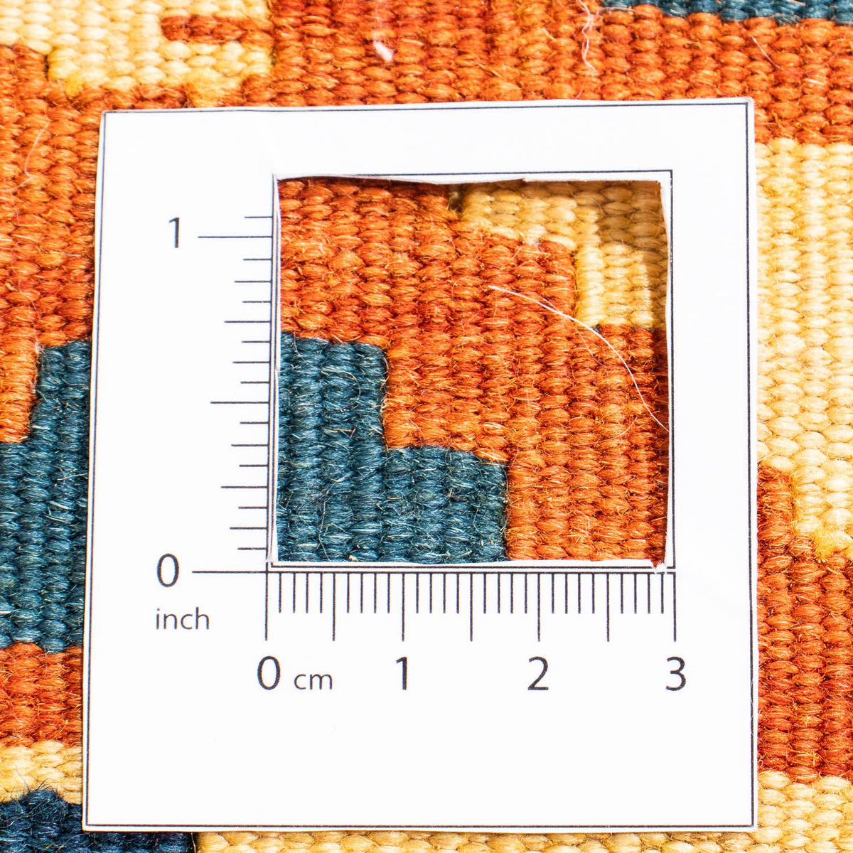 Dywan Kelim - Orientalny kwadratowy  - 107 x 100 cm - jasny beż