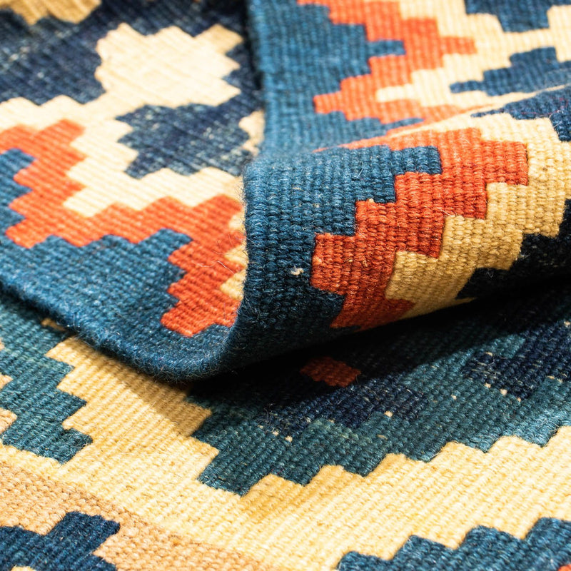 Dywan Kelim - Orientalny kwadratowy  - 98 x 96 cm - wielokolorowy