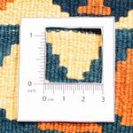 Dywan Kelim - Orientalny kwadratowy  - 104 x 100 cm - ciemnoniebieski