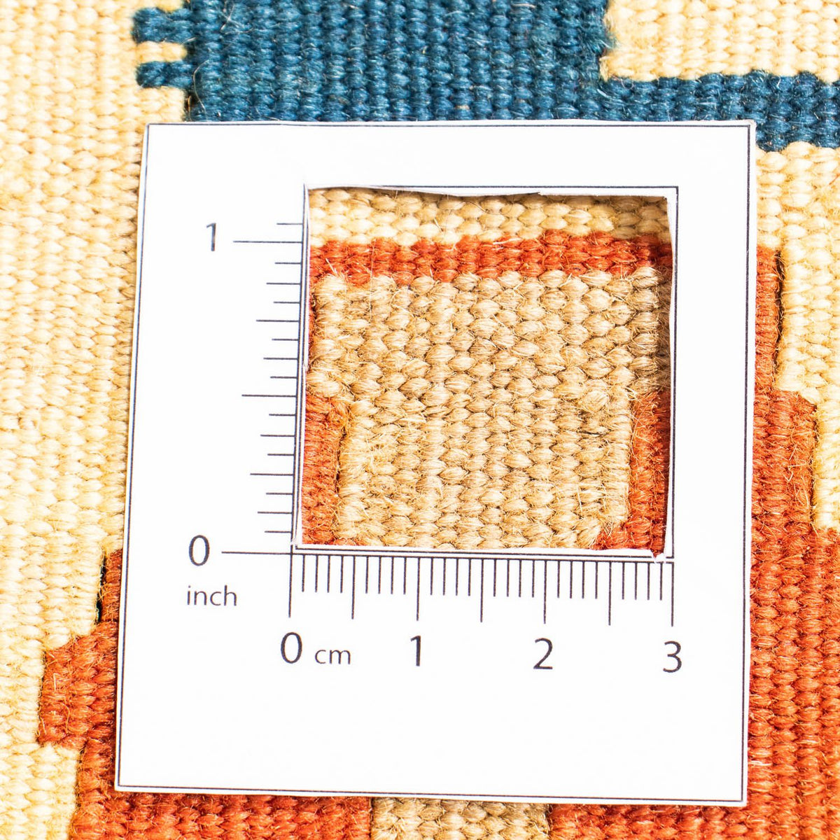 Dywan Kelim - Orientalny kwadratowy  - 106 x 100 cm - wielokolorowy