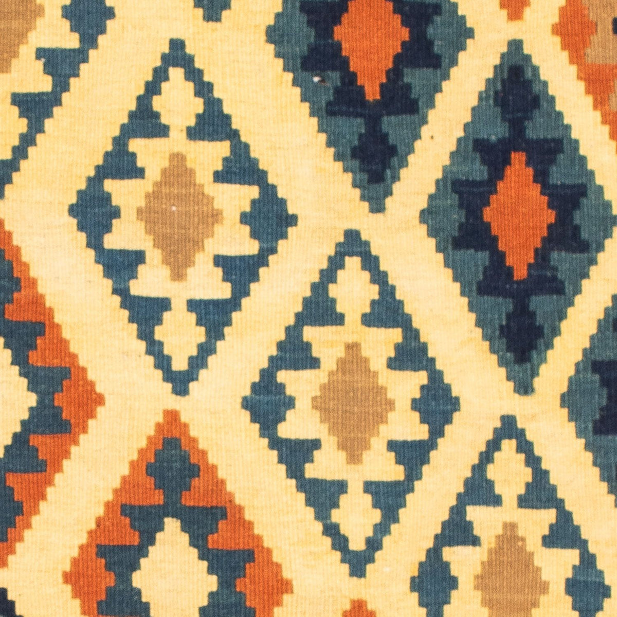 Dywan Kelim - Orientalny kwadratowy  - 101 x 99 cm - beżowy