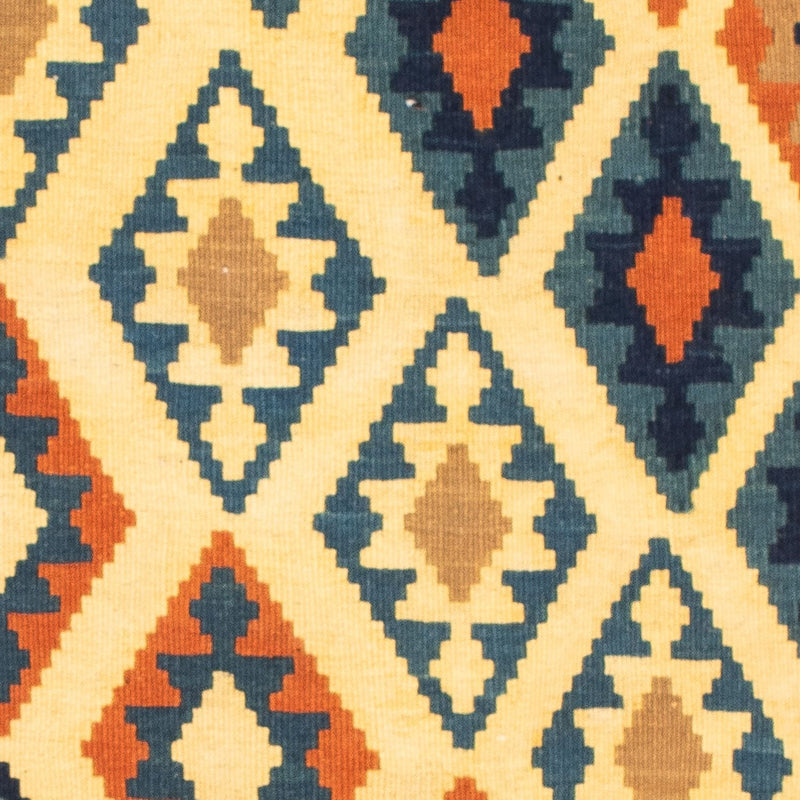 Dywan Kelim - Orientalny kwadratowy  - 101 x 99 cm - beżowy