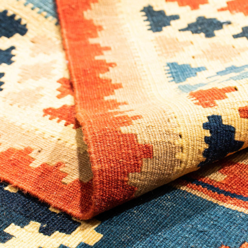 Dywan Kelim - Orientalny kwadratowy  - 100 x 91 cm - wielokolorowy