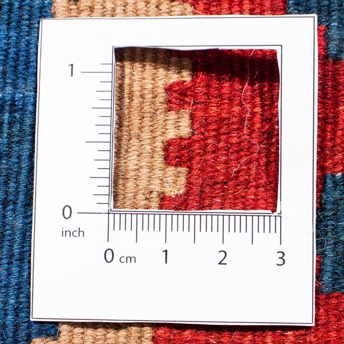 Dywan Kelim - Orientalny kwadratowy  - 108 x 100 cm - ciemnoniebieski