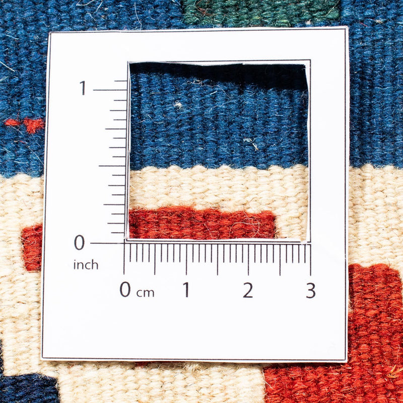 Dywan Kelim - Orientalny kwadratowy  - 100 x 100 cm - ciemnoniebieski