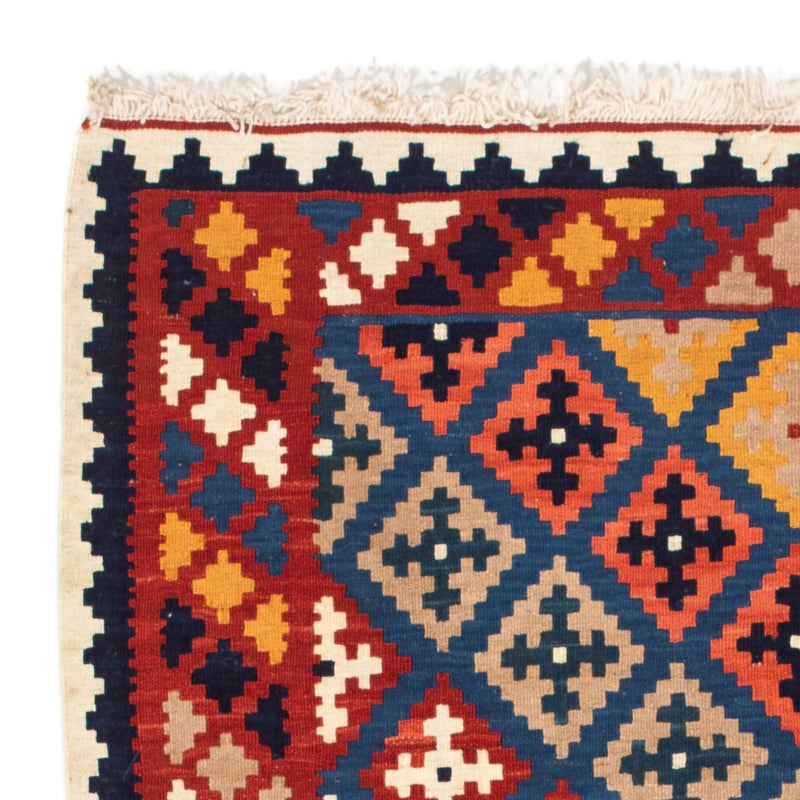 Dywan Kelim - Orientalny kwadratowy  - 103 x 97 cm - ciemnoniebieski