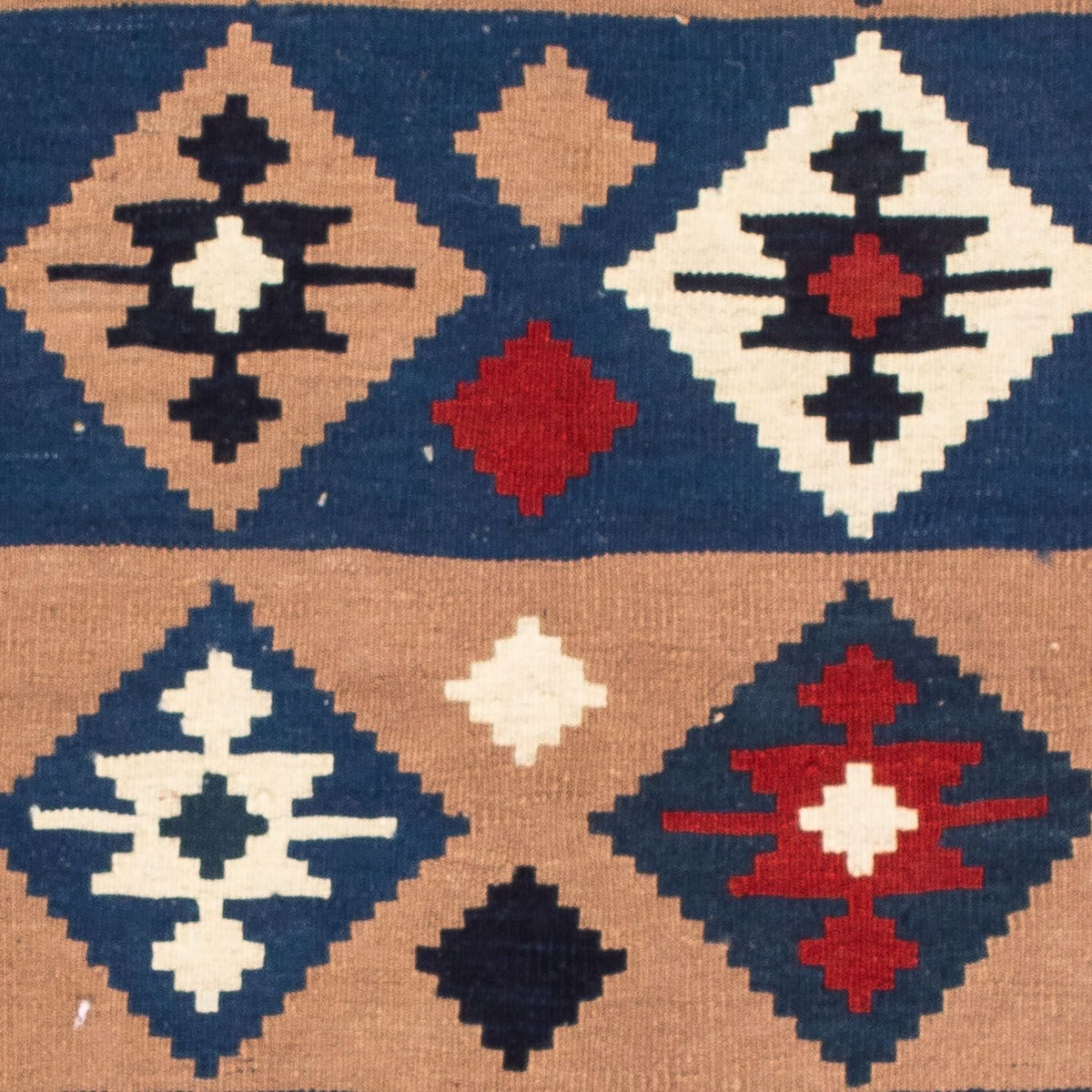 Dywan Kelim - Orientalny kwadratowy  - 100 x 97 cm - wielokolorowy