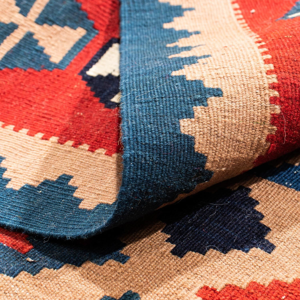 Dywan Kelim - Orientalny kwadratowy  - 100 x 97 cm - wielokolorowy