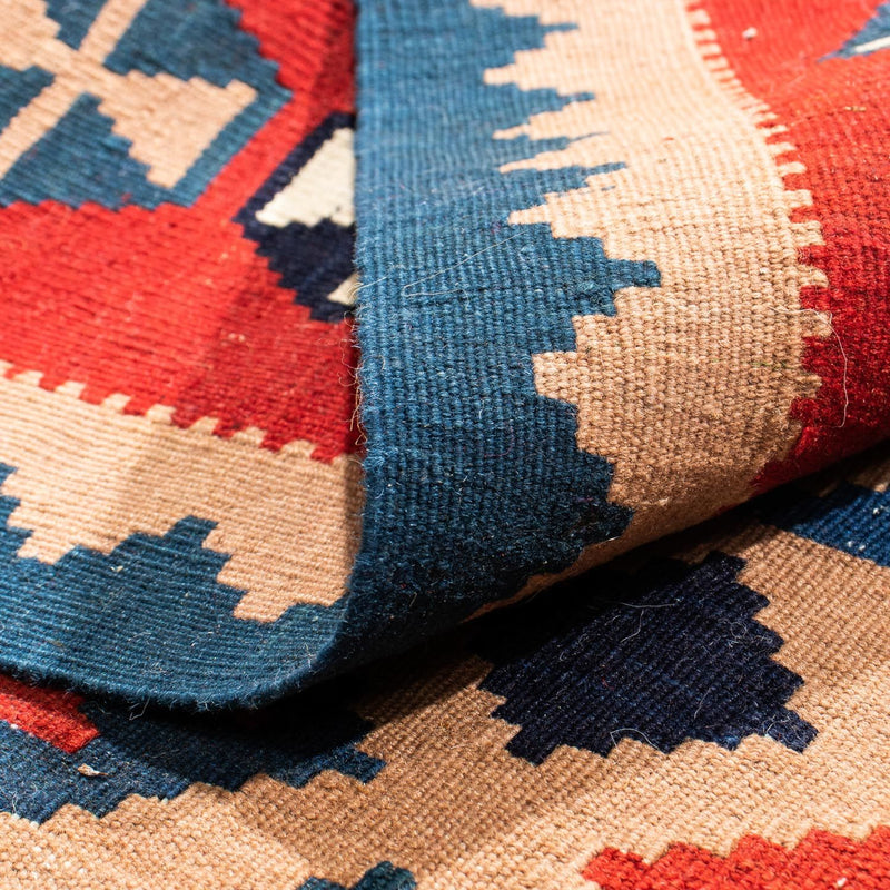 Dywan Kelim - Orientalny kwadratowy  - 100 x 97 cm - wielokolorowy