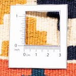 Dywan Kelim - Orientalny kwadratowy  - 103 x 100 cm - ciemnoniebieski