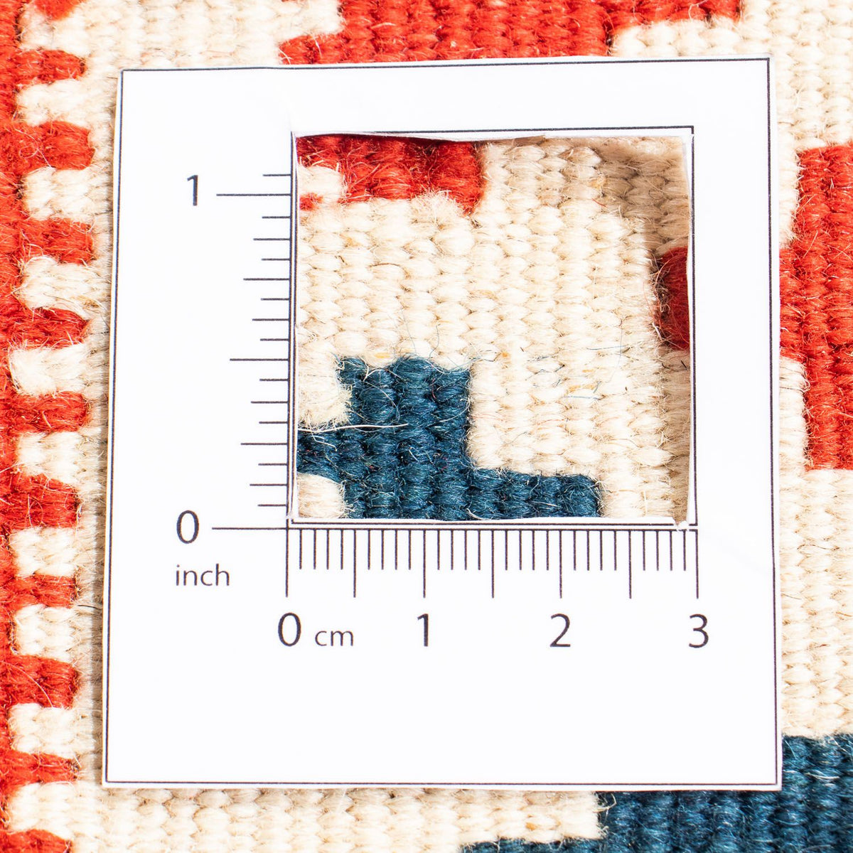 Dywan Kelim - Orientalny kwadratowy  - 105 x 104 cm - ciemnoniebieski