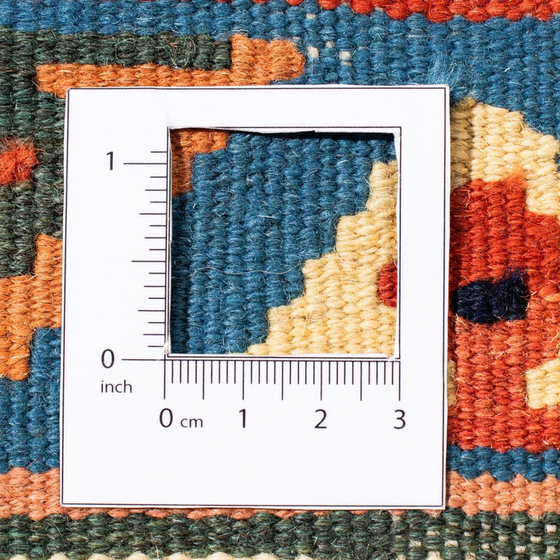 Dywan Kelim - Orientalny kwadratowy  - 105 x 103 cm - czerwony