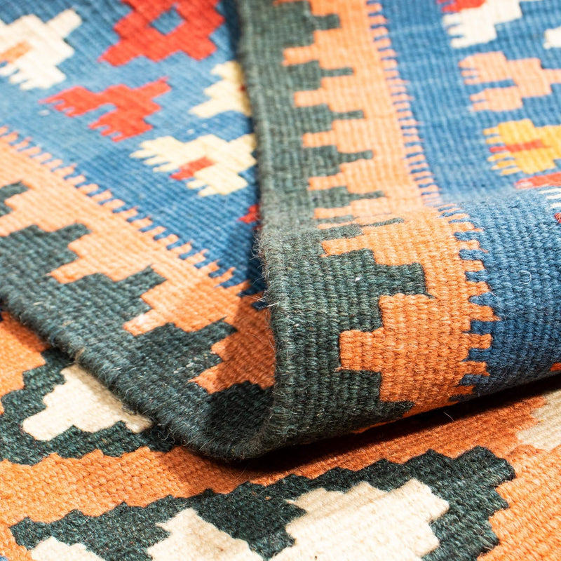 Dywan Kelim - Orientalny kwadratowy  - 103 x 100 cm - jasnobrązowy