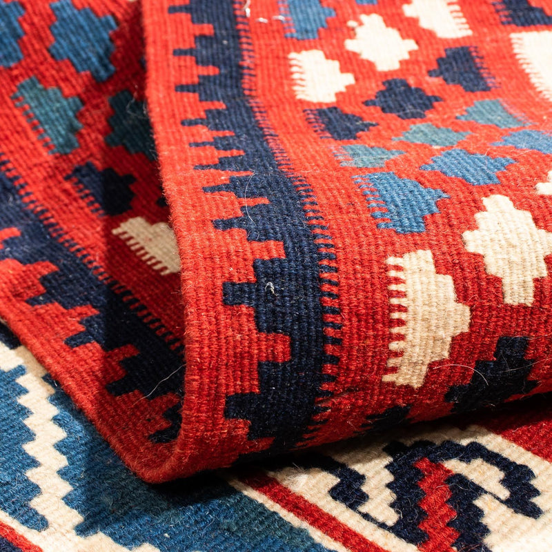 Dywan Kelim - Orientalny kwadratowy  - 103 x 100 cm - wielokolorowy