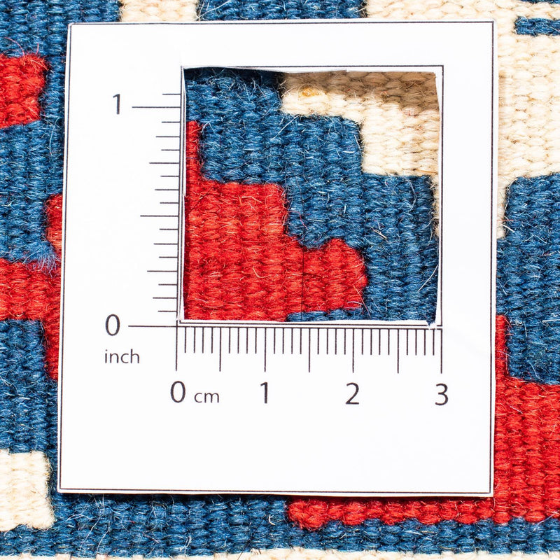 Dywan Kelim - Orientalny kwadratowy  - 105 x 102 cm - ciemnoniebieski