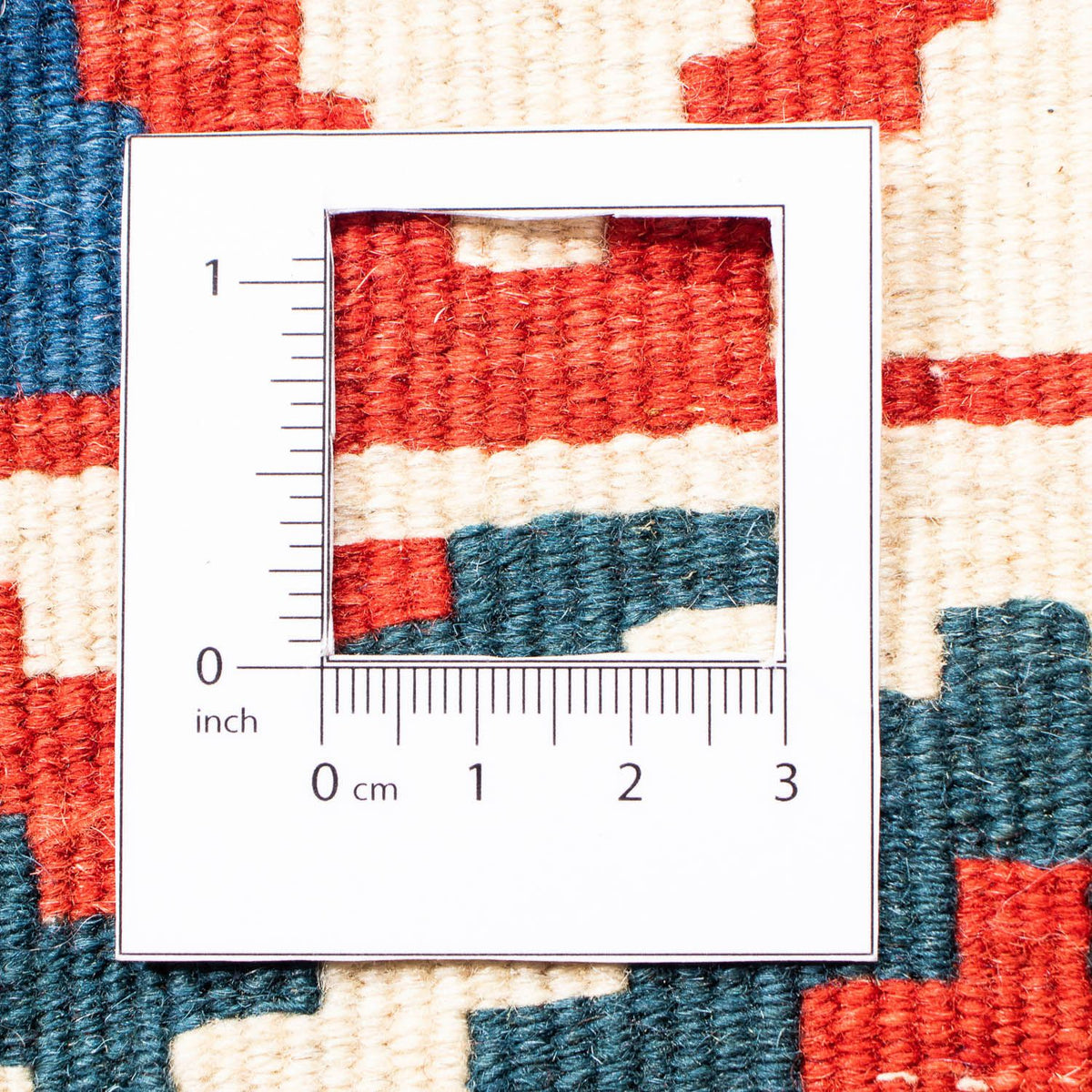 Dywan Kelim - Orientalny kwadratowy  - 106 x 103 cm - ciemnoniebieski