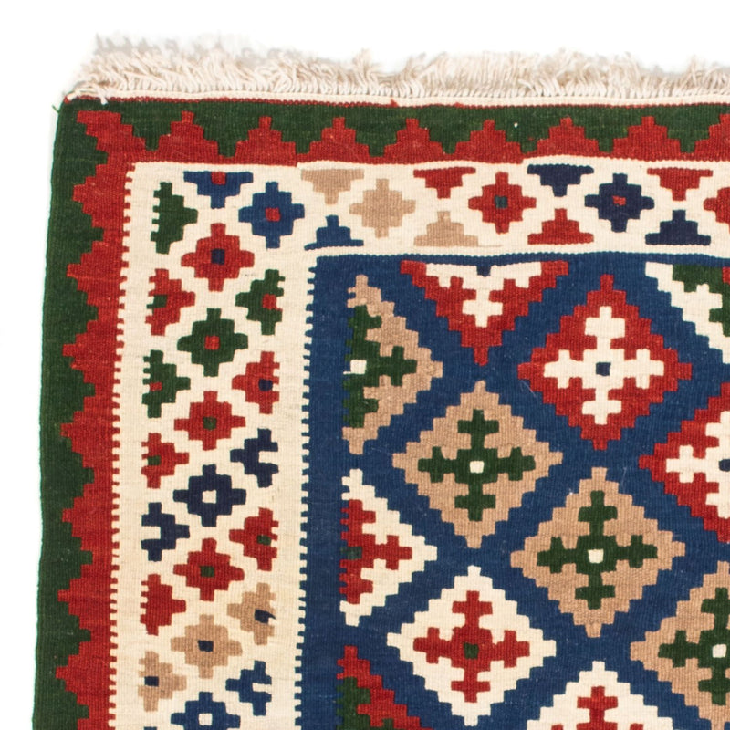 Dywan Kelim - Orientalny kwadratowy  - 103 x 100 cm - ciemnoniebieski