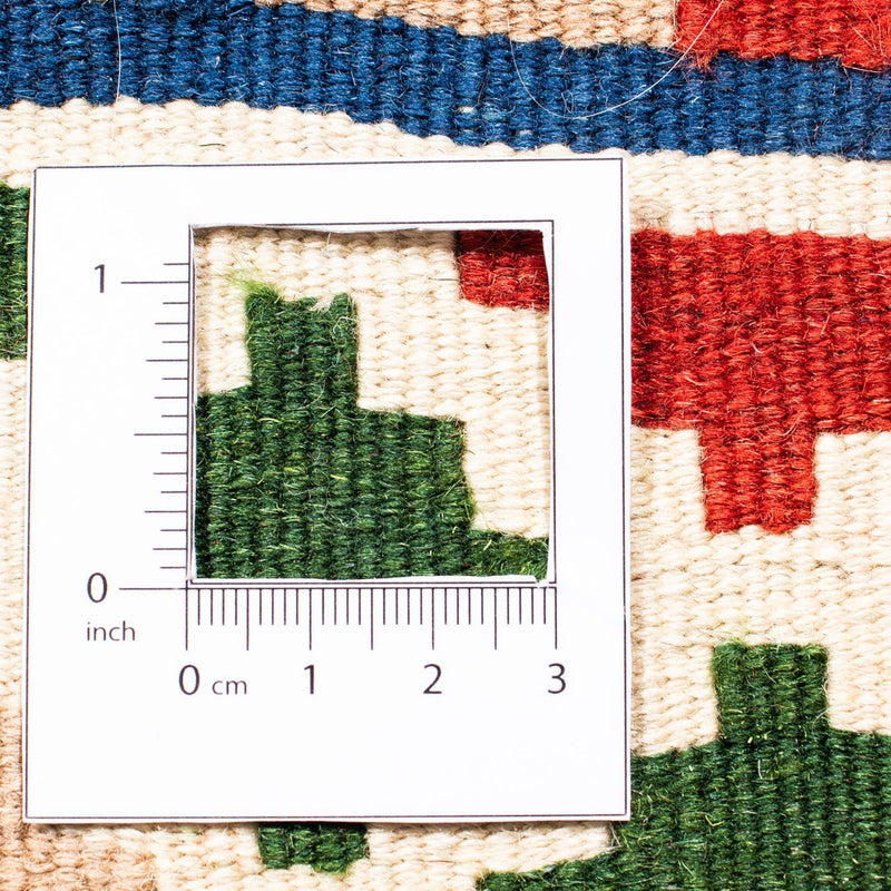 Dywan Kelim - Orientalny kwadratowy  - 103 x 100 cm - ciemnoniebieski