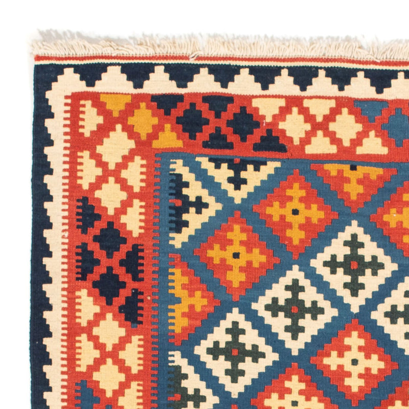 Dywan Kelim - Orientalny kwadratowy  - 104 x 100 cm - ciemnoniebieski