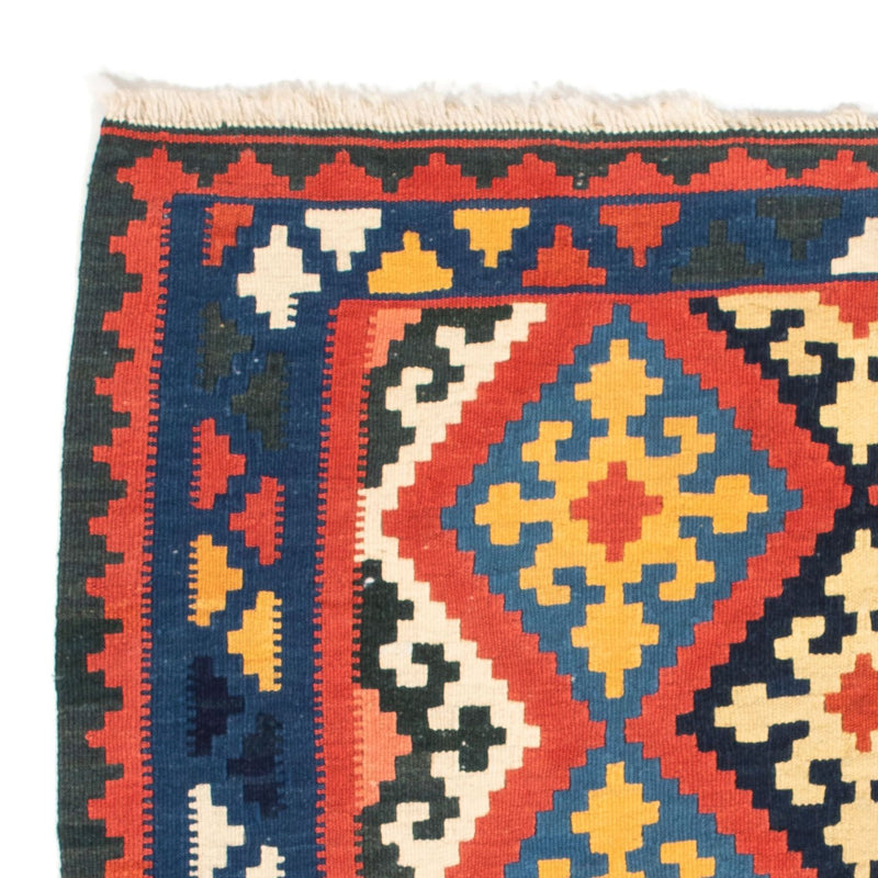 Dywan Kelim - Orientalny kwadratowy  - 102 x 101 cm - czerwony