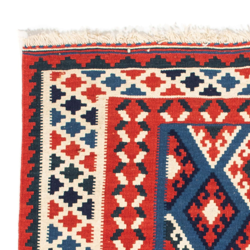 Dywan Kelim - Orientalny kwadratowy  - 104 x 100 cm - ciemnoniebieski