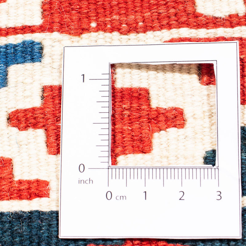 Dywan Kelim - Orientalny kwadratowy  - 104 x 100 cm - ciemnoniebieski