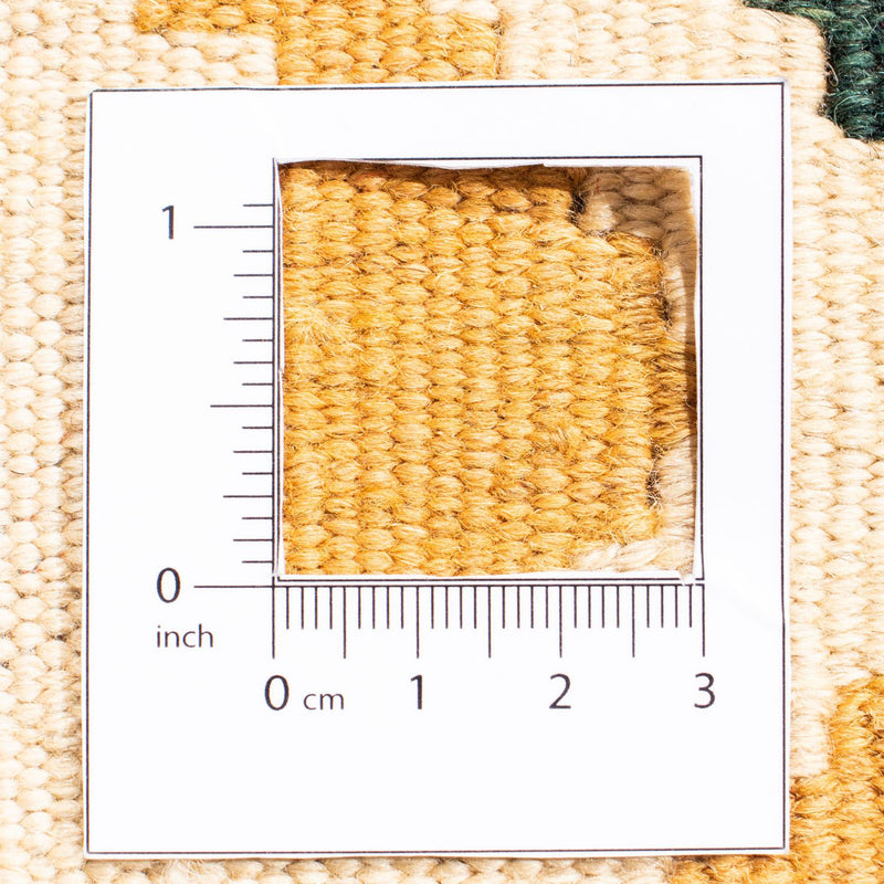 Dywan Kelim - Orientalny kwadratowy  - 107 x 101 cm - morski błękit