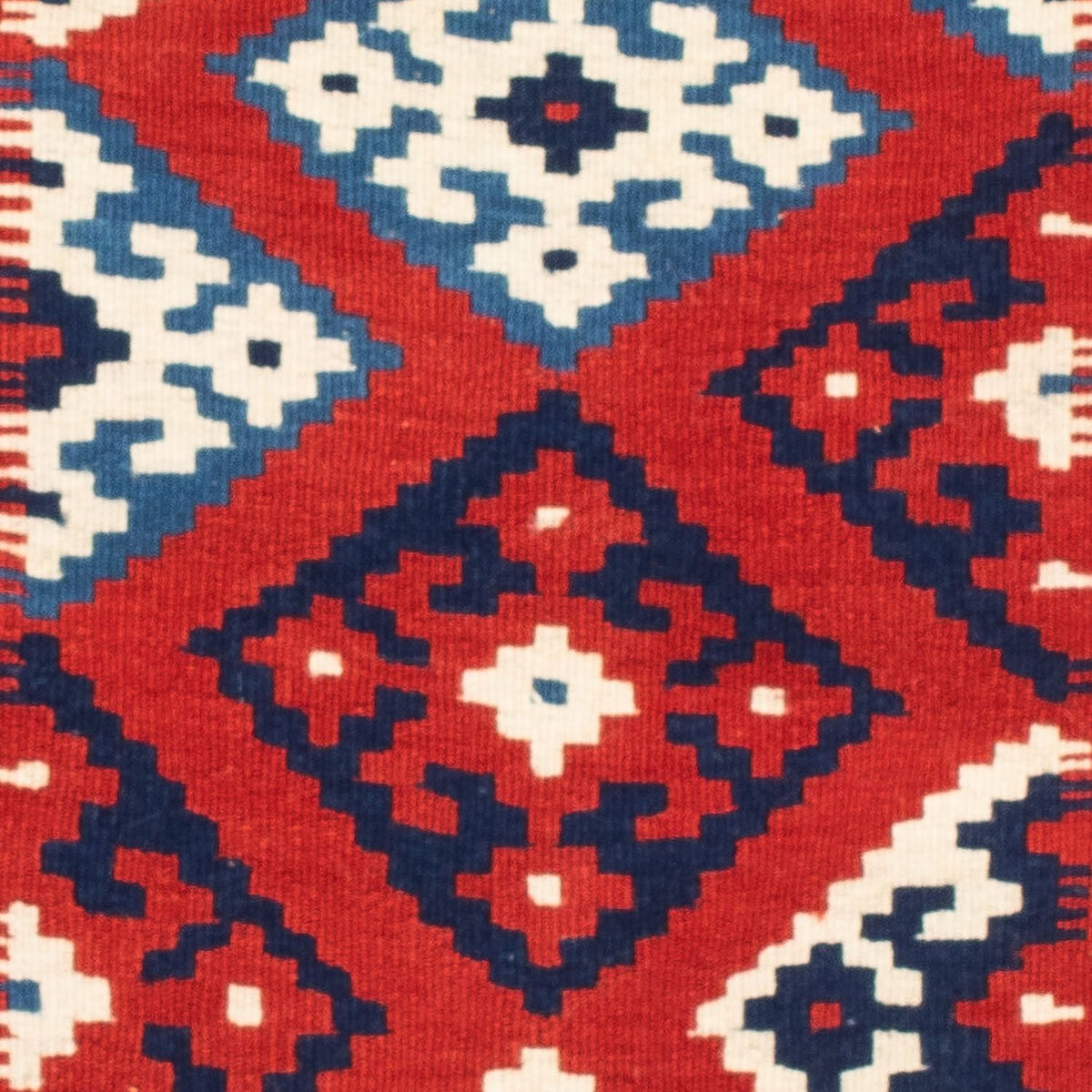 Dywan Kelim - Orientalny kwadratowy  - 103 x 103 cm - wielokolorowy