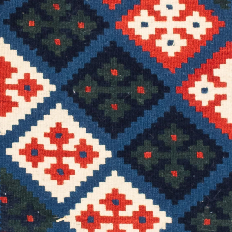 Dywan Kelim - Orientalny kwadratowy  - 104 x 103 cm - wielokolorowy