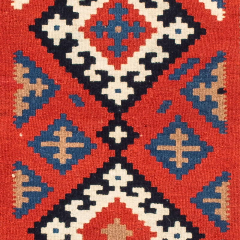 Dywan Kelim - Orientalny kwadratowy  - 106 x 100 cm - wielokolorowy