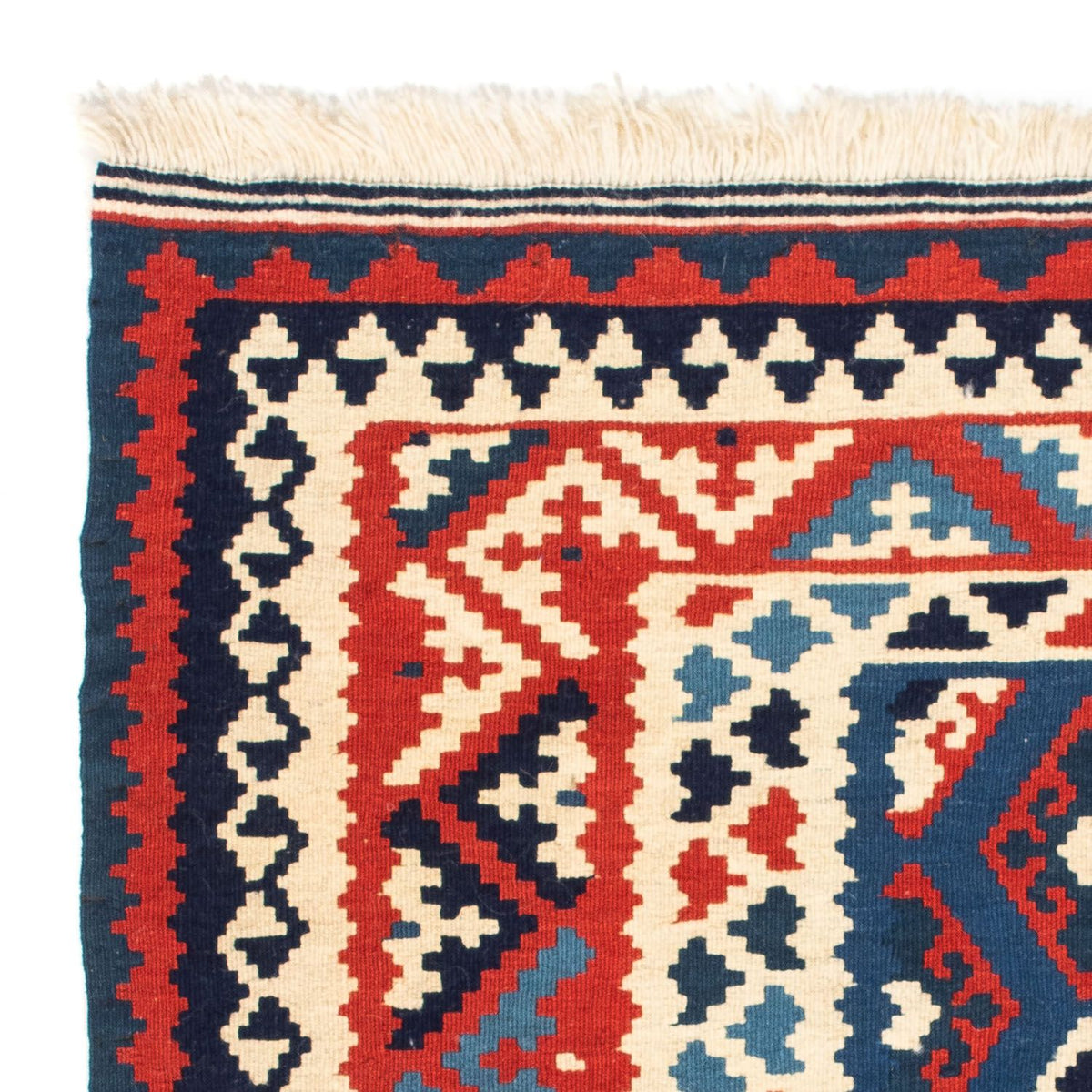 Dywan Kelim - Orientalny kwadratowy  - 102 x 102 cm - wielokolorowy